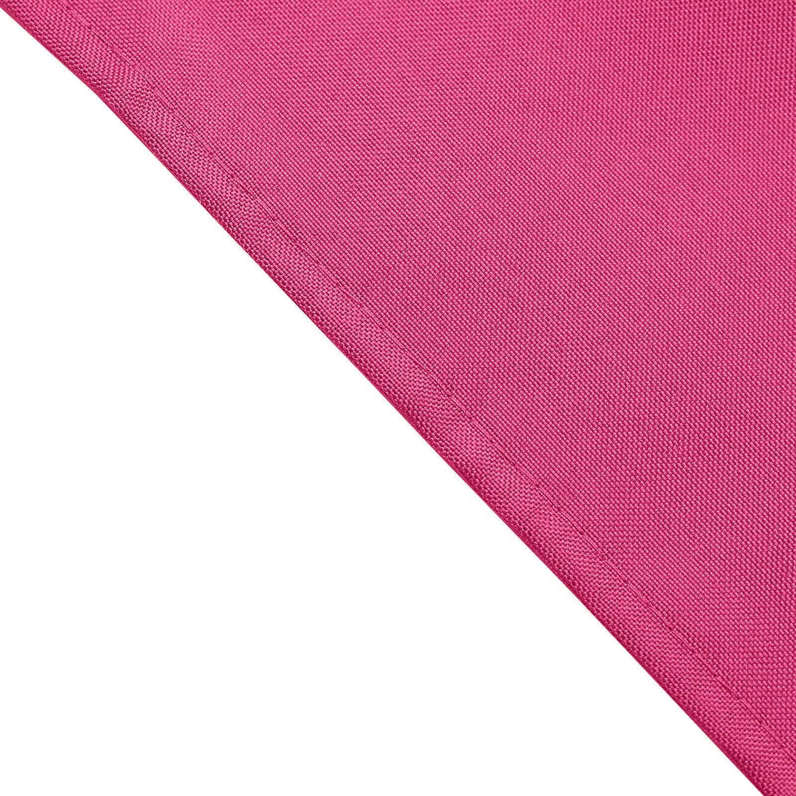 5 Pack Polyester 17"x17" Napkins Fuchsia - Durable & Wrinkle Resistant Dinner Napkins