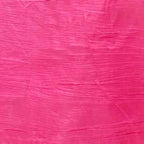 Taffeta 90"x156" Rectangle Tablecloth Fuchsia - Accordion Crinkle Seamless Table Cover