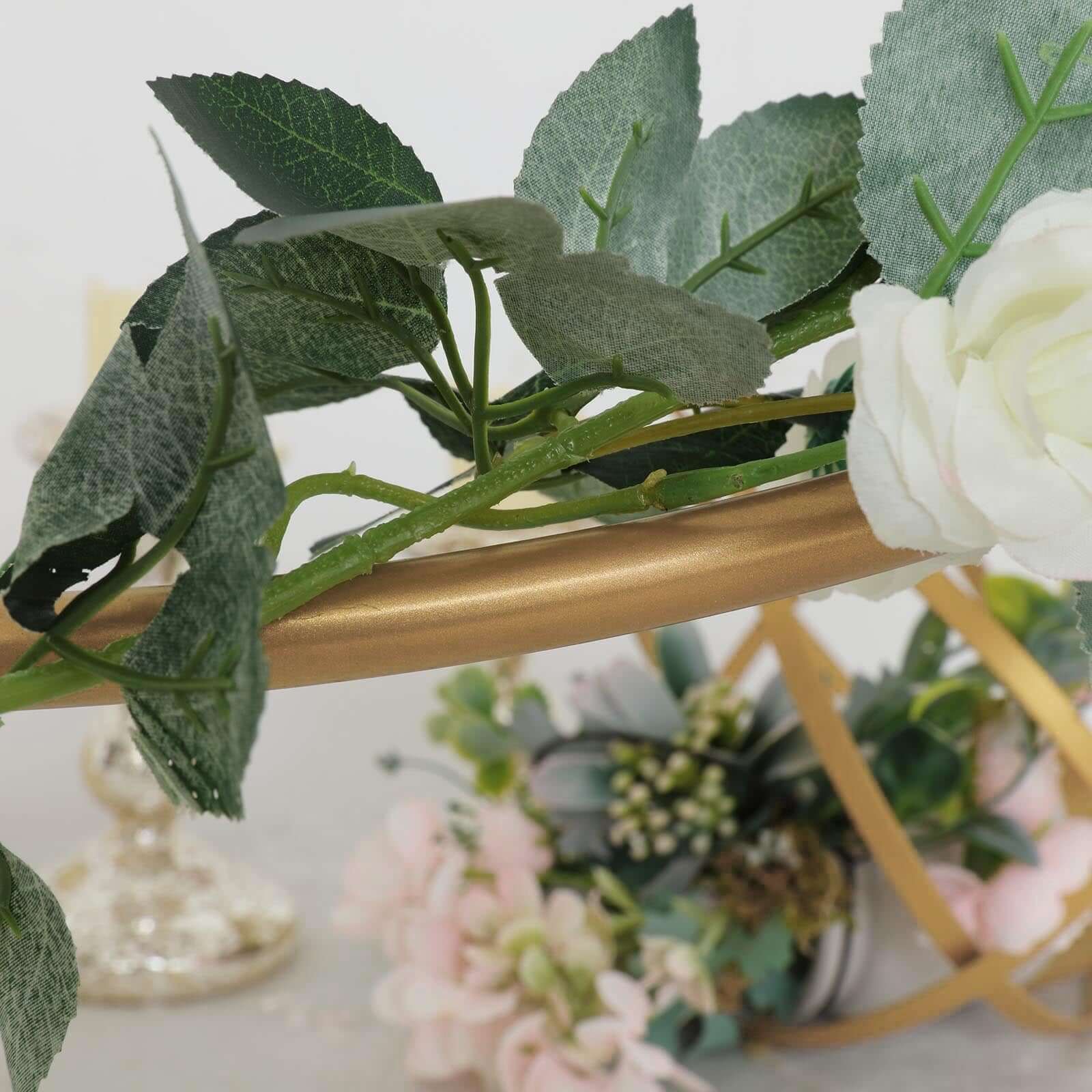 36" Gold Heavy Duty Metal Hoop Wreath, Floral Hoop