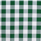 Polyester 54"x54" Table Overlay Square Tablecloth White/Green - Checkered Buffalo Plaid Design for Casual Table Settings