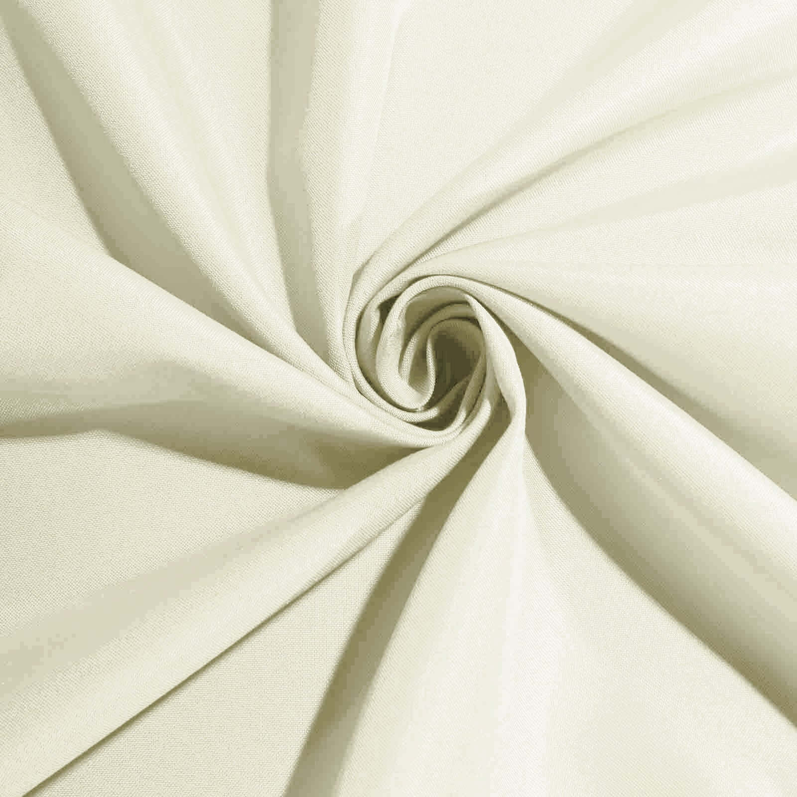 5 Pack Polyester 20"x20" Napkins Ivory - Wrinkle Resistant & Easy Care Cloth Napkins