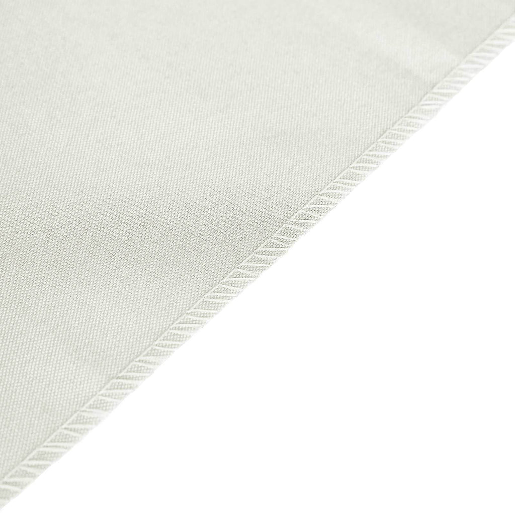 Polyester 12"x108" Table Runner Ivory - Durable & Wrinkle-Resistant Table Decor