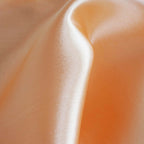 5 Pack Satin Chair Sashes Peach - Durable Chair Bows with Shiny Finish 6"x106"