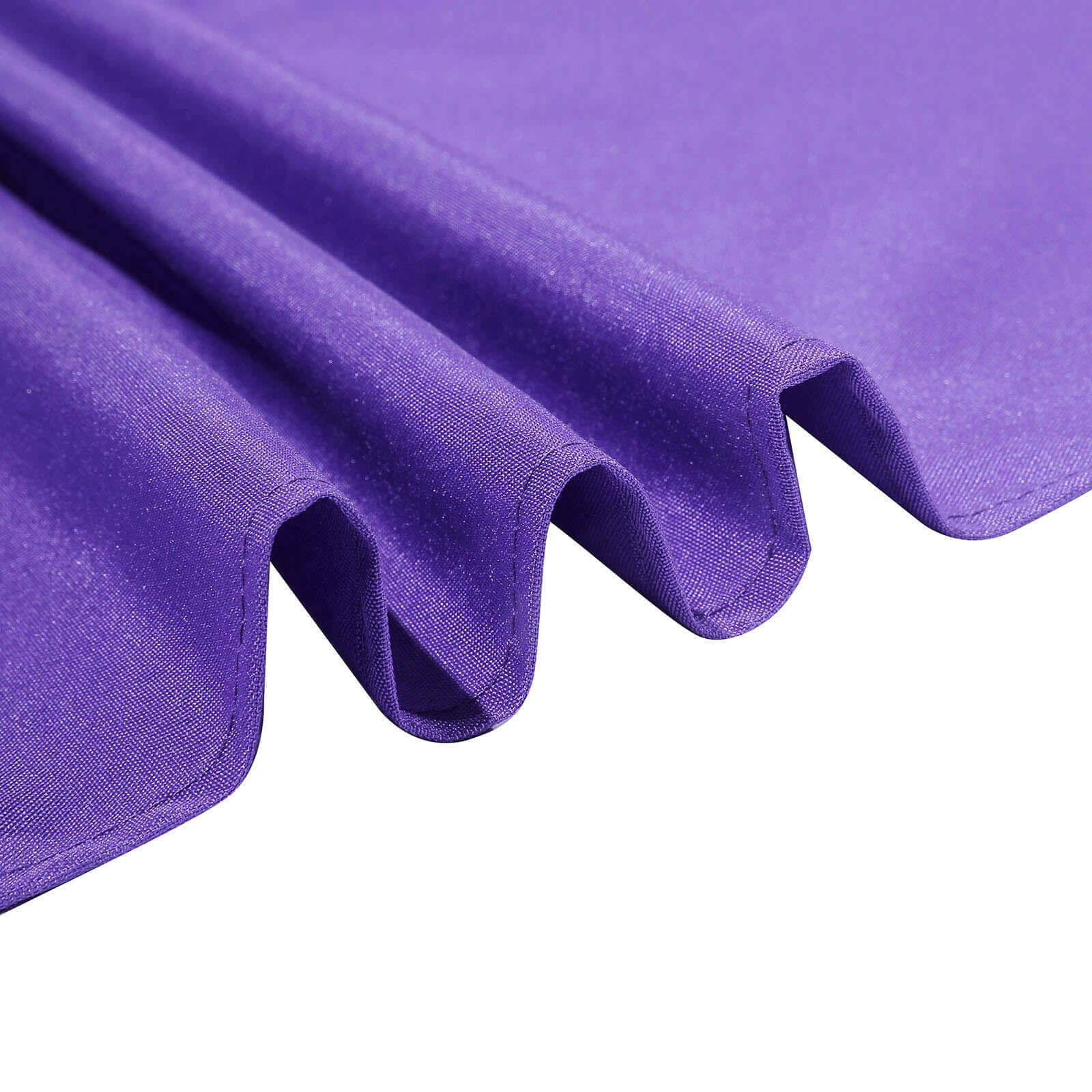 Polyester 90"x90" Table Overlay Square Tablecloth Purple - Wrinkle-Resistant & Durable Table Cover