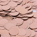 Metallic Round Party Confetti 18G Bag Rose Gold Foil, Balloon Table Confetti Glitter Dots for Festive Weddings Baby Bridal Showers & Events