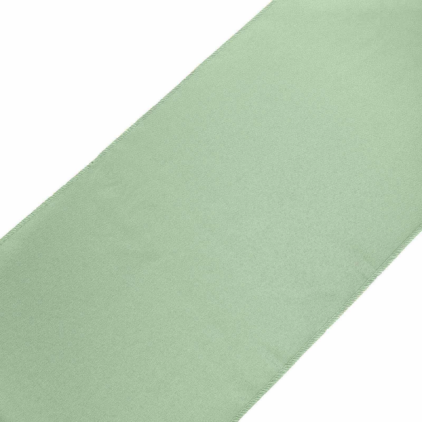 Polyester 12"x108" Table Runner Sage Green - Durable & Wrinkle-Resistant Table Decor