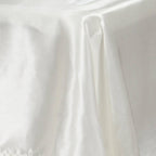 Satin Rectangular 60"x102" Tablecloth Ivory - Smooth and Lustrous Table Cover