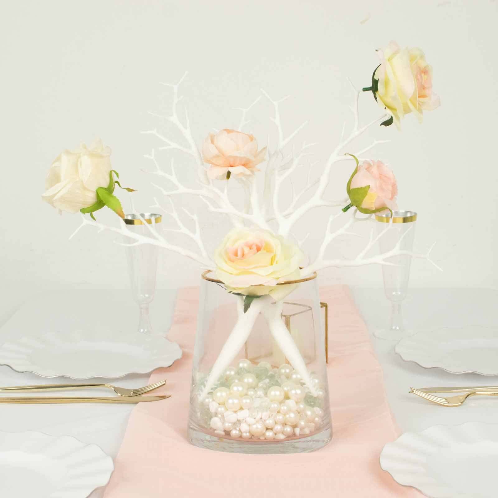 10-Pack Artificial Manzanita Tree Branch White for Vase Filler Home Wedding Centerpiece Ornament 14"