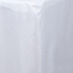 Fitted Polyester 96"x30" Rectangle Tablecloth White - Durable and Easy to Maintain Table Cover for Trade Shows, Catering & Events