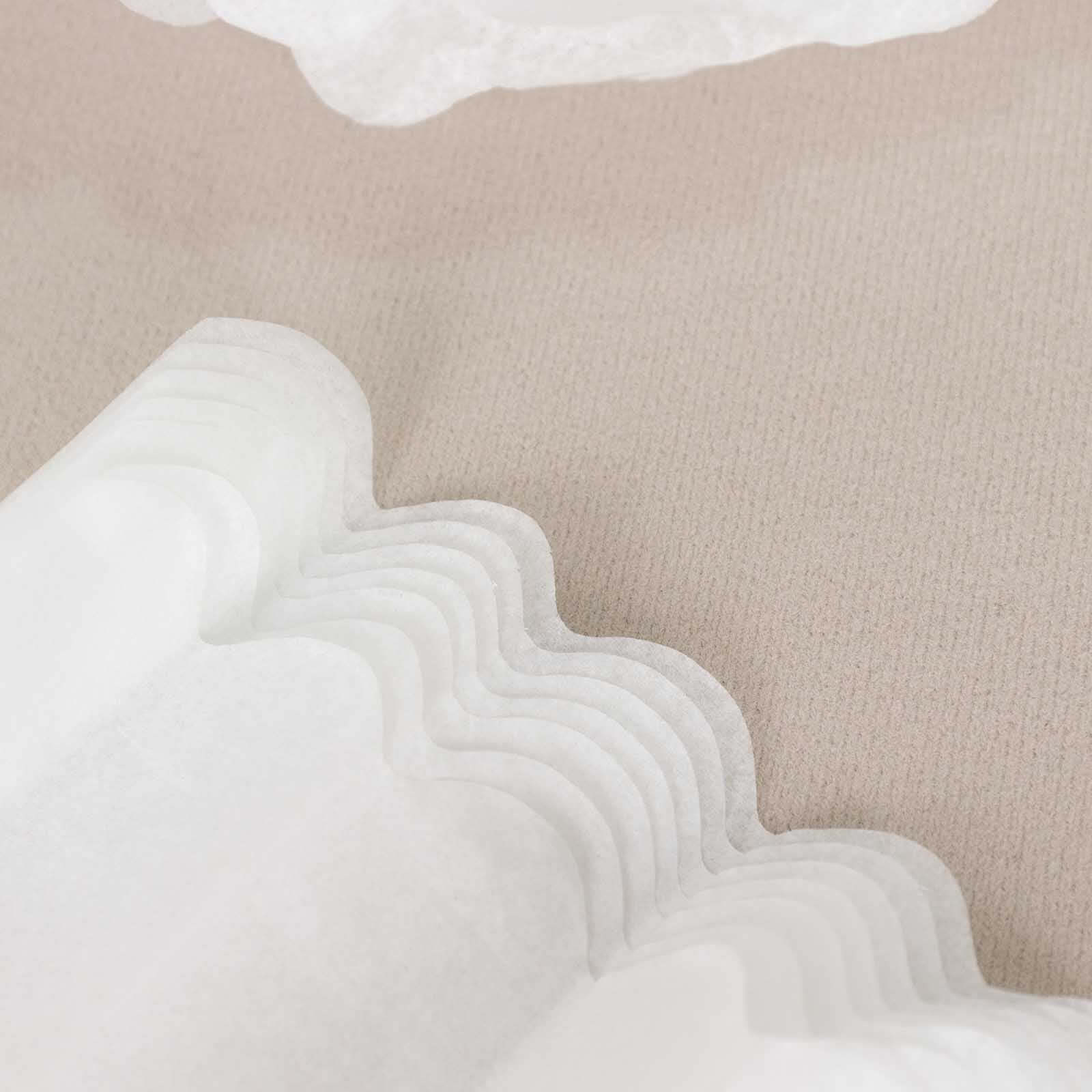 6 Pack 10" White Tissue Paper Pom Poms Flower Balls, Ceiling Wall Hanging Decorations