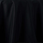 Premium Polyester 108" Round Tablecloth Black - Wrinkle-Resistant 220GSM Table Cover for Weddings & Events