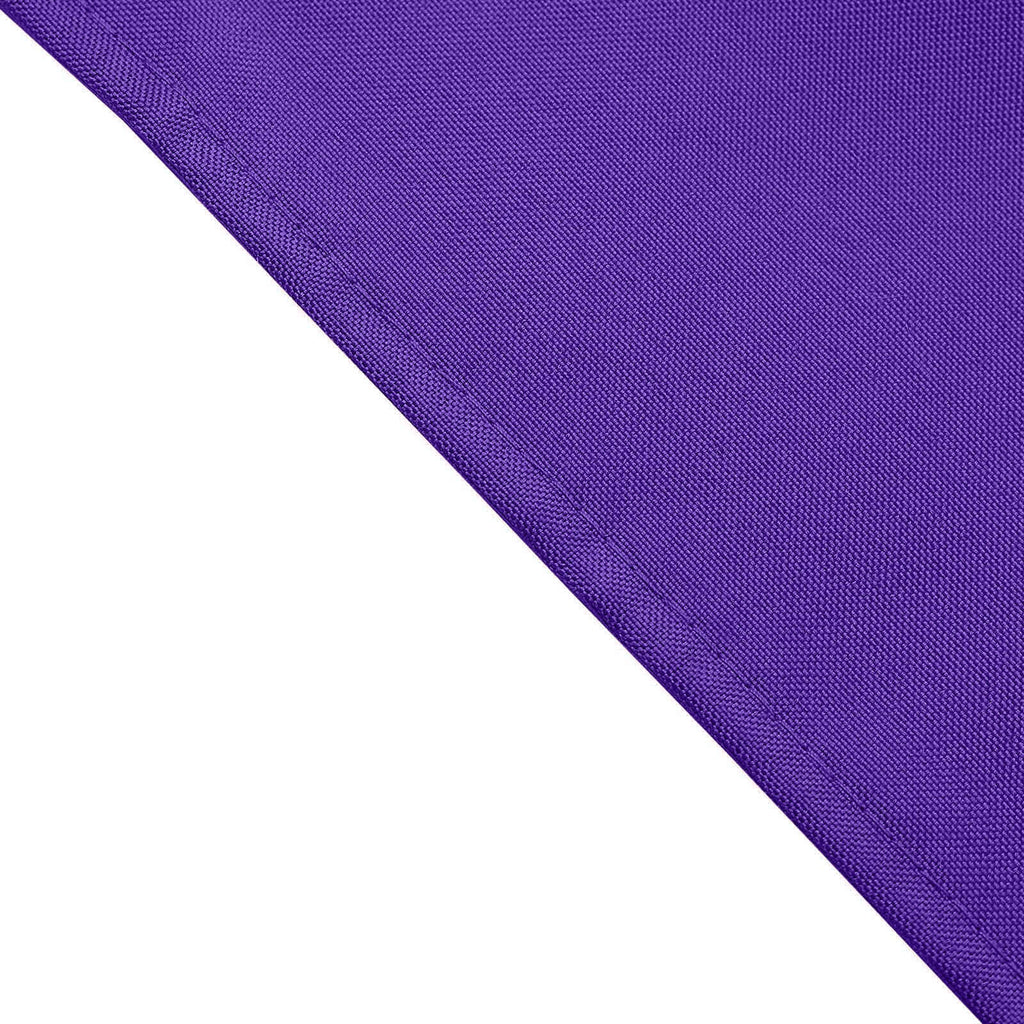 5 Pack Polyester 17"x17" Napkins Purple - Durable & Wrinkle Resistant Dinner Napkins