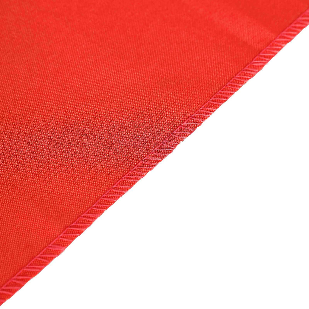 Polyester 12"x108" Table Runner Red - Durable & Wrinkle-Resistant Table Decor