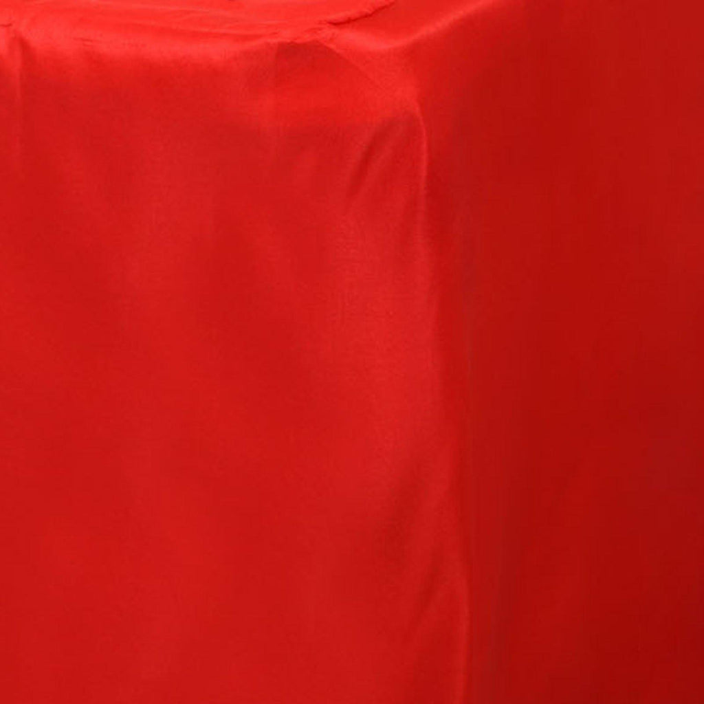 Fitted Polyester 72"x30" Rectangle Tablecloth Red - Durable and Easy to Maintain Table Cover