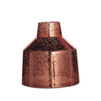 2-Pack Mercury Glass Vases Vessel Design Rose Gold - Stylish Flower Centerpieces for Events 8"