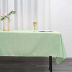Polyester 60"x102" Rectangle Tablecloth Sage Green - Durable and Stylish Table Cover