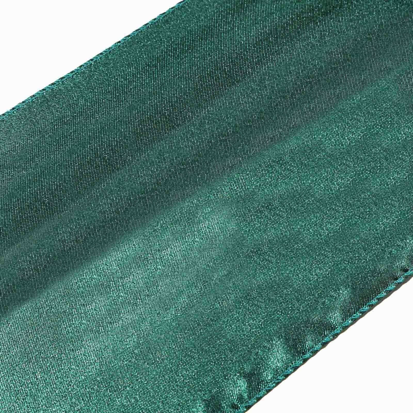 Satin 12"x108" Table Runner Hunter Emerald Green - Stylish Table Linen