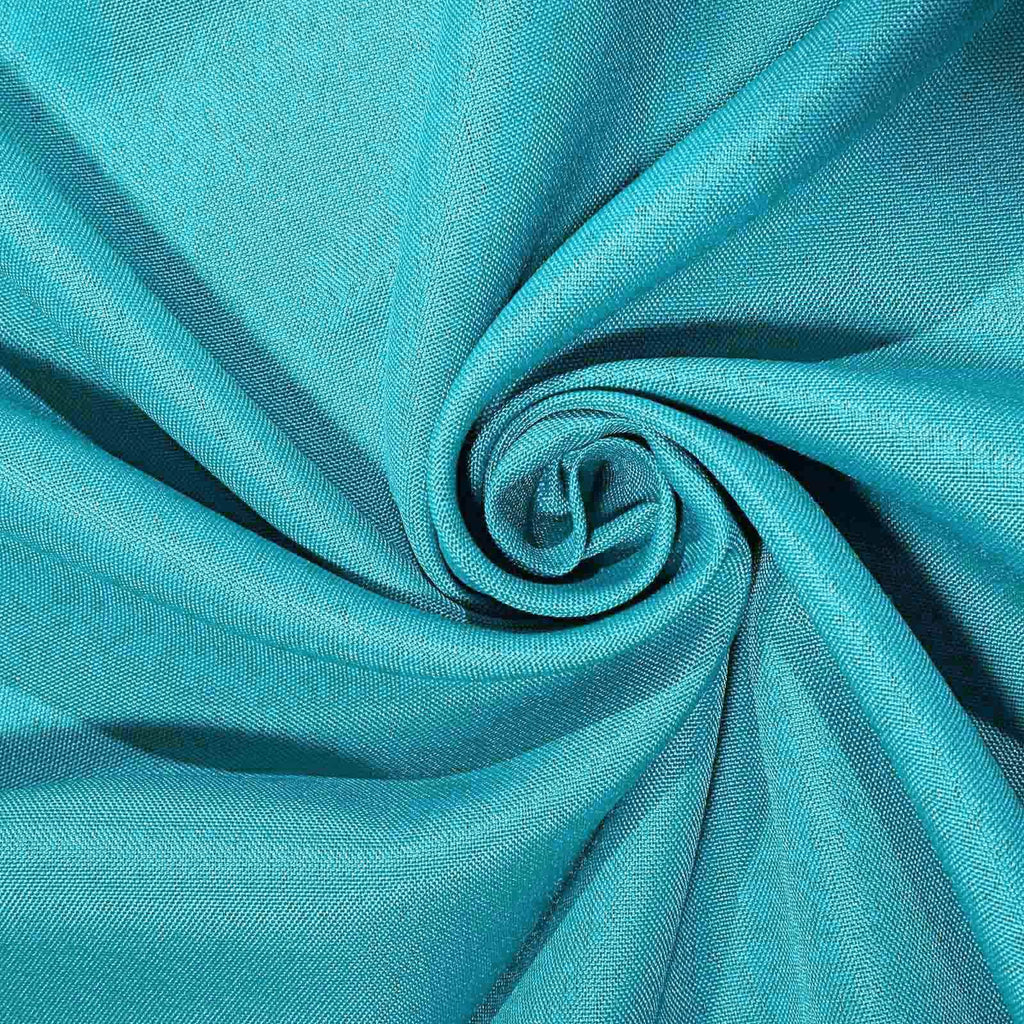 Polyester 54"x54" Table Overlay Square Tablecloth Turquoise - Wrinkle-Resistant & Durable Table Cover