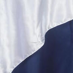 Satin 90"x90" Table Overlay Square Tablecloth White - Smooth Finish for Luxurious Events