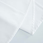 Premium Polyester 90"x90" Table Overlay Square Tablecloth White 220GSM Wrinkle-Resistant Table Cover Stylish Gatherings