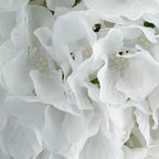 4 Pack 7" White Artificial Silk Hydrangea Kissing Flower Balls