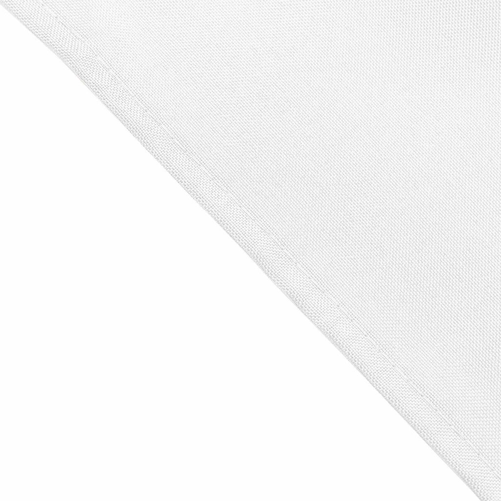 5 Pack Polyester 17"x17" Napkins White - Durable & Wrinkle Resistant Dinner Napkins for Everyday Dining & Events
