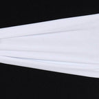 5 Pack Stretch Spandex Chair Sashes White - Fitted Finish Two Ply Heavy Duty Chair Bands 5"x12"