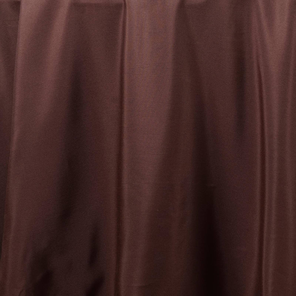Polyester 108" Round Tablecloth Chocolate - Wrinkle-Resistant Table Cover