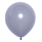 25 Pack 10" Matte Blue Gray Double Stuffed Prepacked Latex Balloons