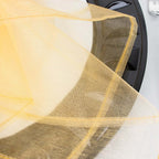 10 Pack Organza 23"x23" Napkins Gold - Exquisite Sheer Cloth Napkins for Formal & Casual Events