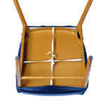 Velvet Chair Cushion Protector Stretch with Tie for Dining Chairs Navy Blue - Durable Cover for Formal Gatherings