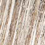 8ft Champagne Metallic Tinsel Foil Fringe Doorway Curtain Party Backdrop