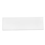 Set of 4 Acrylic Plexiglass Sheets Rectangular Side Plates White - Protective Film Coating