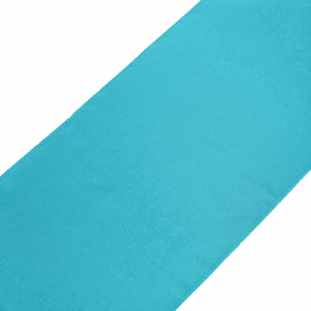 Polyester 12"x108" Table Runner Turquoise - Durable & Wrinkle-Resistant Table Decor