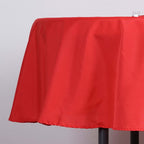 Polyester 70" Round Tablecloth Red - Durable & Wrinkle-Resistant Table Cover