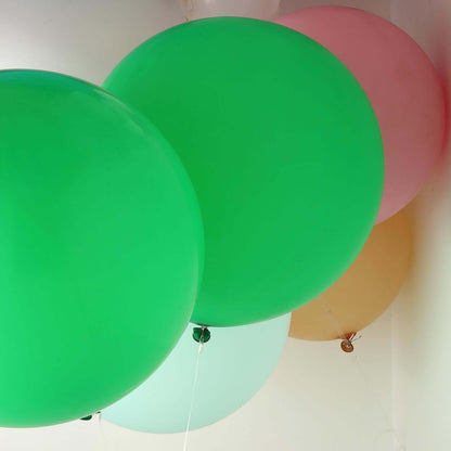 2 Pack 32" Large Matte Green Helium or Air Premium Latex Balloons
