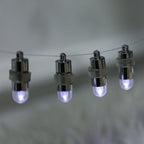 12-Pack Balloon Lights Bullet Design White - Waterproof LED Centerpiece Filler Lights