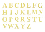 4 Pack 5" Metallic Gold Alphabet Stickers Banner, Customizable Stick on Gold Letters - A