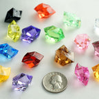 300 Pcs Acrylic Ice Bead Vase Fillers Large Ocean Blue - Stylish DIY Craft Crystals for Event Decor & Wedding Tables