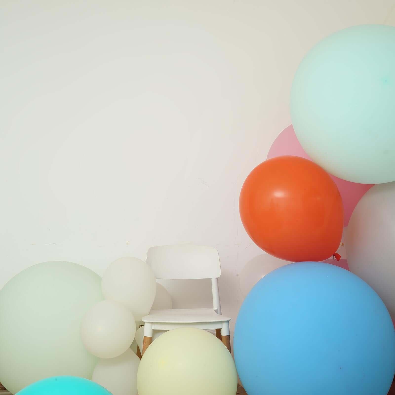 10 Pack 18" Matte Pastel Orange Helium or Air Latex Party Balloons