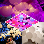 12-Pack Balloon Lights Bullet Design White - Waterproof LED Centerpiece Filler Lights