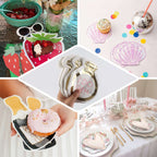 20-Pack Paper Cocktail Napkins with Ring Design - Unique Disposable Napkins for Engagements 12"x10"