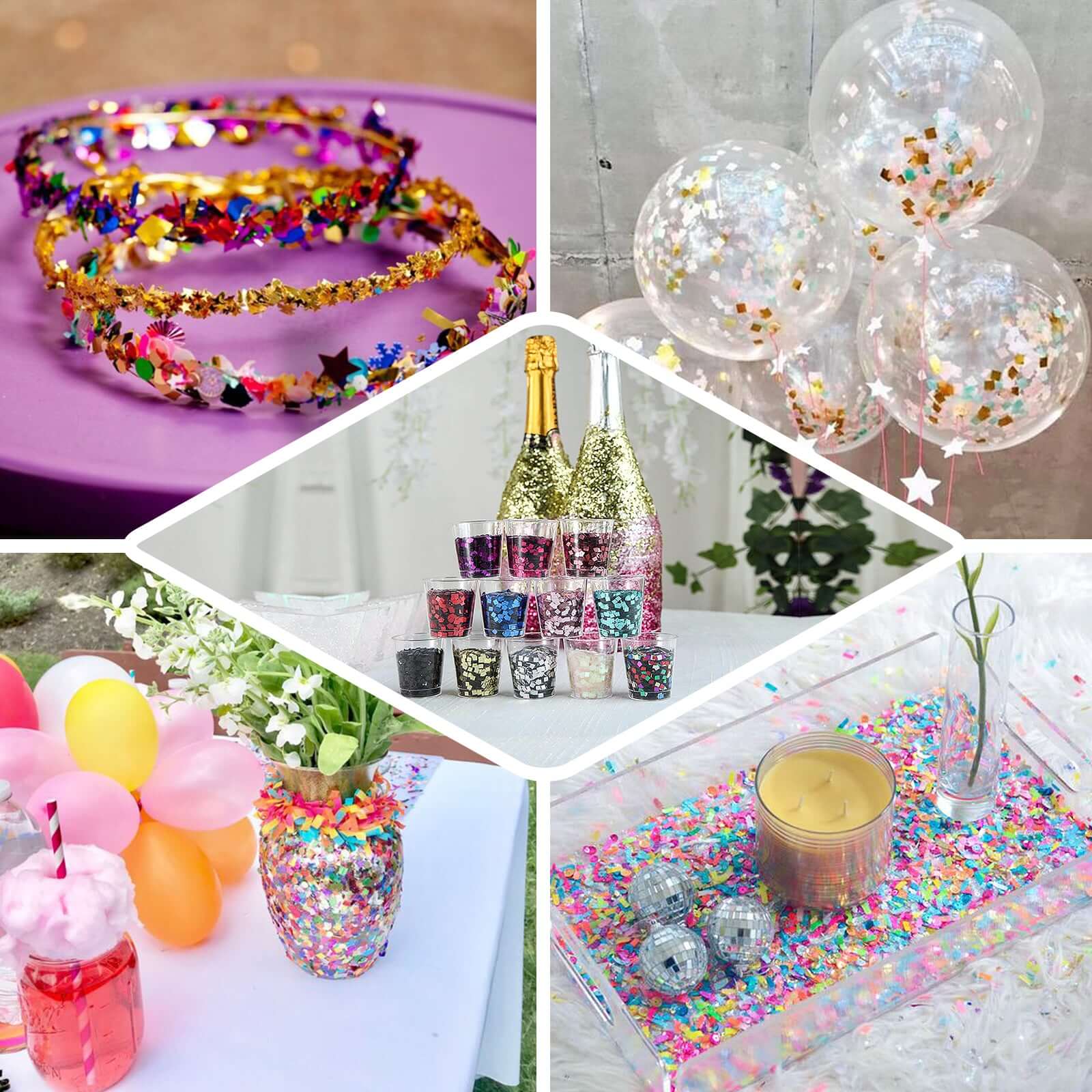 Chunky Glitter Metallic Hot Pink - Nontoxic Confetti Glitter for Fun DIY Projects Kidsâ€™ Crafts Resin Art & Festival Decor 50g Bag