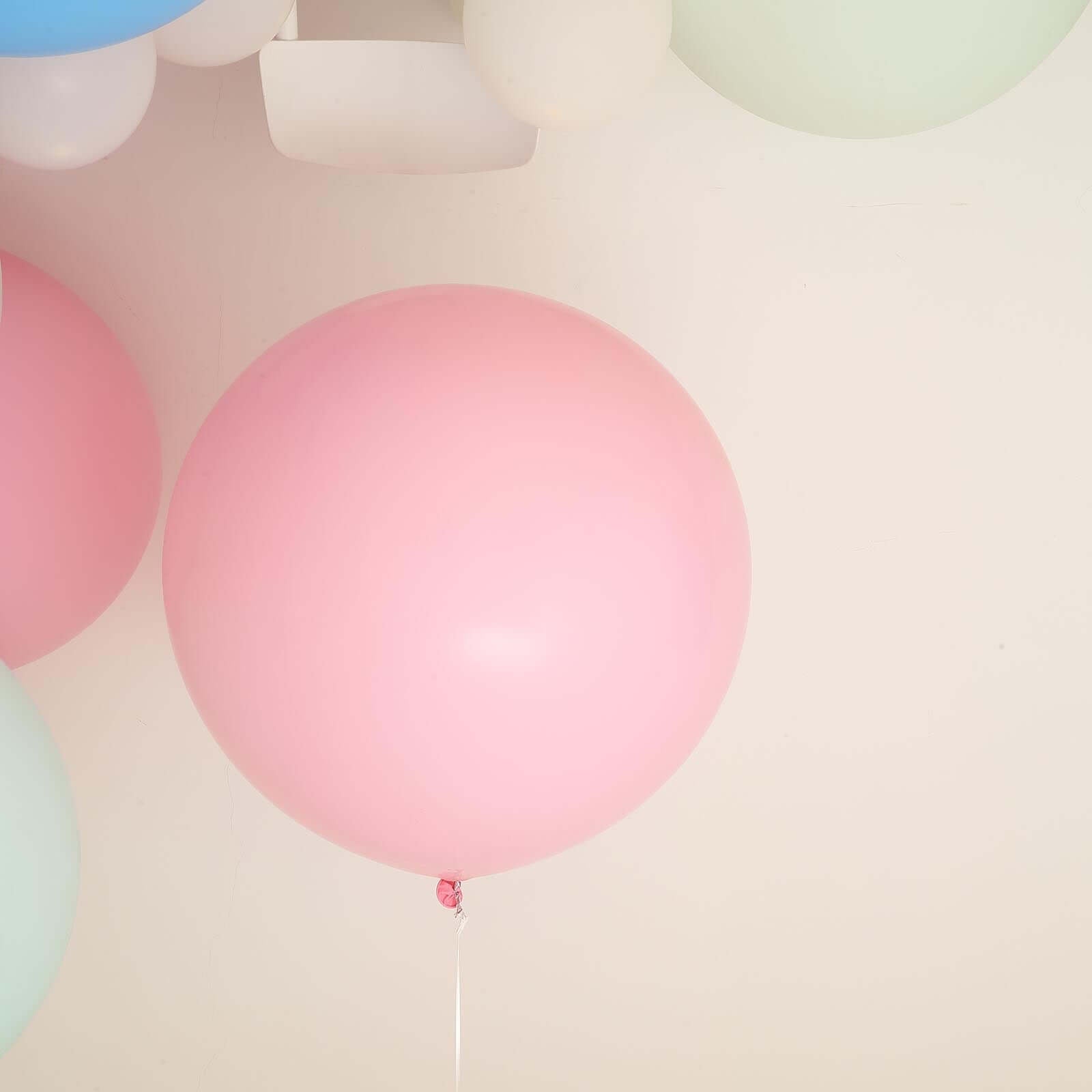 2 Pack 32" Large Matte Pastel Blush Helium or Air Latex Balloons