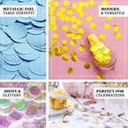 Metallic Round Party Confetti 18G Bag Gold Foil, Balloon Table Confetti Glitter Dots for Festive Weddings Baby Bridal Showers & Events