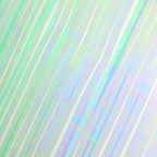 Metallic Foil Fringe Table Skirt Iridescent Blue with Self Adhesive Backing - Durable Tinsel Skirt for Parties 30"x9ft