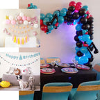 6 Pack Metallic Gold Single and Double Music Note Mylar Foil Balloons