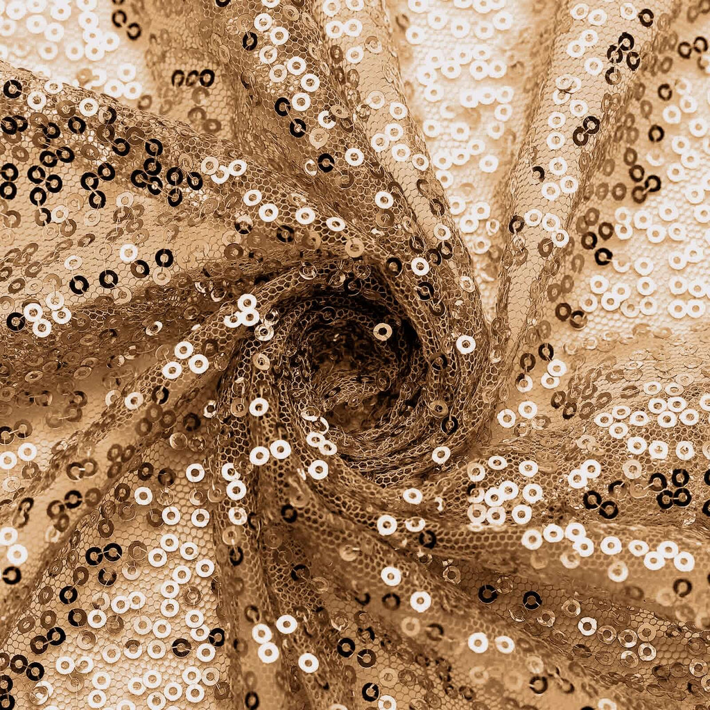 Sequin 20"x20" Napkin Gold - Shimmering Decorative Dinner Napkin for Weddings & Events