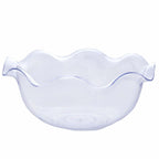 12-Pack Dessert Bowls Blossom Design Clear - Plastic Disposable Bowls for Ice Cream and Candy 3oz