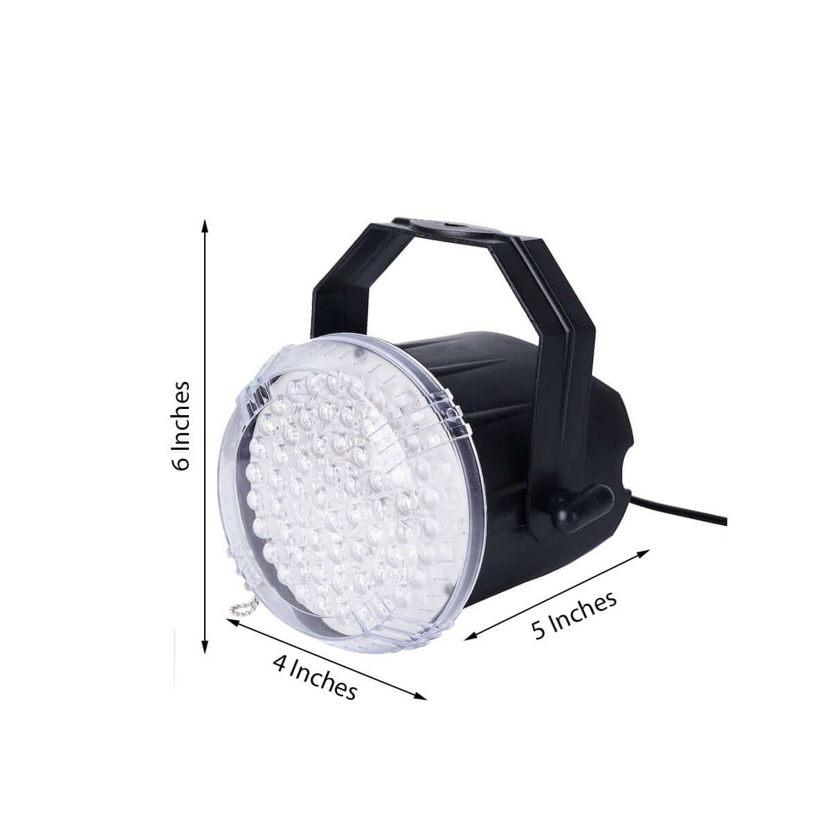 10W White 62 LED Stage Backdrop Uplight, Bright Strobe Spotlight With Brackets